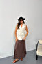 Linen Vest with Gold Buttons - Raw - 4