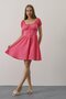 Mini Dress with Waist Corset - Fuchsia - 4