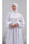 Side Tie Muslin Hijab Dress - 2