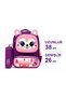 Primary School Bag Set of 3: School Bag + Lunch Box + Pen Holder Purple Pink - 6