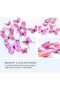 3D Butterfly Wall Decor, 24 Pcs Double Layer Butterfly Decorations for Party Decorations Locker Decor Refrigerator Decal, Reusable (Pink) - 2