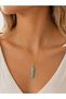 Gold Color Blue Fish Figured Chain Necklace – Sea Themed Women's Necklace - 2