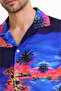 Men's Tropical Island Landscape Patterned Short Sleeve Shirt Hawaiian Style Summer Casual Fit - Patterned - 2