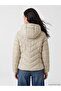Hooded Quilted Women's Puffer Coat (W6) - 4
