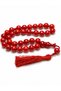 Squeeze Amber Prayer Beads 12X12 mm Oval Cut - Shiny Surface Coarse Grained Tassel Gift Prayer Beads - 2