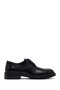 Men's Black Lace-Up Leather Casual Shoes Wm730018Dv