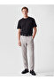 Vizyon New Season Gray Regular Fit Linen Blend Men's Trousers - 2