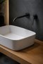 Matte Black Built-In Sink Faucet Slim Design Brass Material Black Sink Fixture with 5 Year Warranty - 2