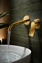 Gold Built-In Sink Faucet Slim Design Brass Material 5 Years Warranty Gold Sink Fixture - 2