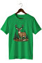 Deer Printed Unisex T-Shirt – Hunter Outdoor Nature Camping Themed Crew Neck Regular Fit