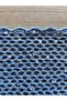 Hand Knitted Blue Color Sequined Flexible Summer Bandana with Floral Pattern on the Front - 4