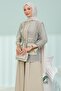Stone Waist Tied Underwear Jacket and Trousers 3-Piece Set - 3