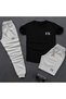 T-Shirt, Sweatpants, Shorts 3-Piece Combination, Thin Summer, Sweat-Absorbing, Ex Printed, Women'S/Men's Unisex Model