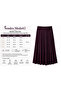 Hesna Women's Neşe Large Size 8-Piece Sandy Skirt, Stone Detailed, Unlined, Elastic Waist, Comfortable Cut, Summer Wear - 2
