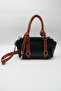 Women's Knot Handle, Ring Detail, Inner Pocket, Zippered Hand, Arm and Shoulder Bag