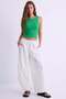 3 Pieces of Ribbed Fitted Viscose Blended Strappy T-Shirt - 6