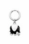 Unisex Silver Color Surgical Steel Dangle Enamel Elephant Figured Hoop Earring 1 Piece - 3