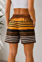 Swim Shorts with Striped Pattern, Zipper Pockets, Mesh Lining, Quick Drying - 4