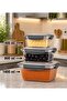 3-Piece Leak-Proof Storage Container Set, Freezer and Microwave Safe