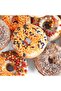 7-hole mini donut maker with non-stick coating - green - 4
