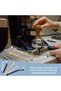 15-piece coffee cleaning brush set, bristle espresso machine brush, wooden grinder brush, fine-tube brush, for coffee machines, bottles, nozzles. - 4