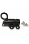 2-Piece Self-Closing Latch Spring Door Lock Elastic Bolt Latch Aluminum Alloy Safety Automatic Spring Door Lock Screws Black - 2
