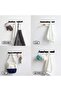 5-Hook Frosted Black Bathroom Towel Hooks Heavy Duty Farmhouse Bathrobe Hanger Hat Hanger Kitchen Clothes Hook Towel Holder - 2