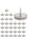 Furniture Casters - 32-pack of chair casters, 28 mm in diameter, with 5 mm thick felt pads for ideal protection of chair legs.