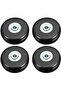 Four-piece luggage wheel set, heavy-duty 50mm silent rubber luggage wheel, universal replacement swivel wheels.