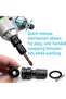 1/2" Square Drive to 1/4" Internal Hex Adapter Quick Release Chuck Change Hex Adapter for Impact Ratchet Wrenches 4-Pack - 4