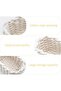 A set of 1 small woven basket, soft cotton storage basket, square bathroom toy basket, mini white basket (white). - 3