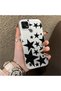 Realme C21 Compatible High Quality Flat Print Black Star Pattern Cool Silicone Phone Case