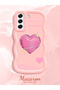 Samsung Galaxy S21 Fe Compatible Case with Sweet Pink Heart Motifs in Three Colors to Choose from