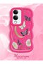 Vivo Y19 5G/19S 5G/Y19E Compatible Wavy Frame Moon Butterfly and Flower Pattern Silicone Phone Case
