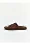 Lcw Steps Brown Suede Look Men's Slippers - 2