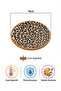 Tiger Patterned Cork Pot and Pan Mat 19cm Diameter 1cm Thickness - 2