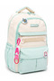 Multi-Compartment Vibrant Color Waterproof Orthopedic School and Backpack and Travel Bag with Ring Accessories - 3