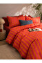 Milbay Group Mint Green Powder Pink Striped Double Duvet Cover Set Pastel Stripe Patterned Quilt Cover - 5