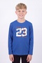 Boy's Round Neck Sweatshirt with Print Detail - 4