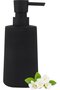 Plastic Dish Detergent Dispenser with Pump for Bathroom and Kitchen - Matte Black Liquid Soap Dispenser