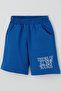 Boy's Shorts Set with Retro Music Back Print, Ages 3-8, White - 7