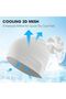 Unisex 3-Piece Breathable Cooling Headgear - Breathable 3D Mesh Running Cap, suitable for cycling, fitness, summer and winter wear. - 2