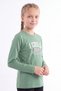 Girl's Round Neck Sweatshirt with Print Detail - 4