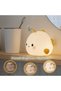 Cute cartoon flower & fish-shaped baby room night light - Made w/safe silicone soft LED lights - for decorating a toddler's ocean-themed room - 2