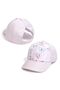 Children's ponytail baseball cap, ages 3-8, for girls and boys, golf cap, baseball cap, sun hat, UPF 50+ (butterfly). - 2