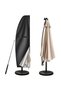Waterproof cantilever parasol cover, banana-shaped, black, suitable for 265cm cantilever parasols (canopy only).