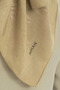Logo Pattern Naia Cotton Scarf - Olive - 4