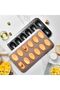 Non-stick Madeleine cake molds, stainless steel, suitable for oven baking, not easily deformed (black), 2-pack - 5