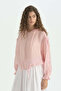 Lyocell Ruffled Hooded Jacket - Pink - 2