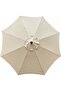 Replacement umbrella cover for sunshade umbrella, 8 ribs, 3 meters long, waterproof, UV resistant, replacement fabric, beige (canopy only).